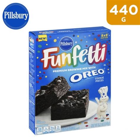 Buy Pillsbury Funfetti Premium Brownie Mix With Oreo 440 g توصيل