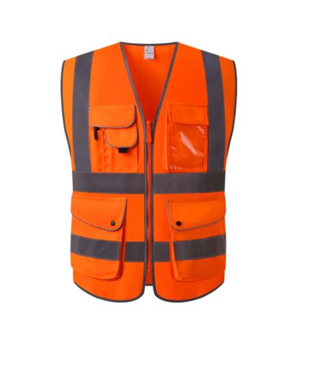 Chaleco De Seguridad Reflectivo Naranja Fall Pro System