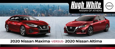 2020 Nissan Maxima vs. 2020 Nissan Altima Comparison