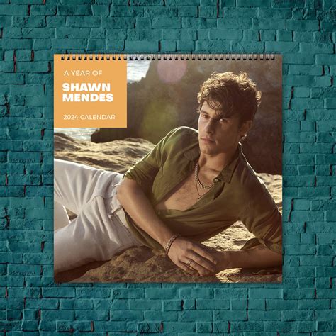 Shawn Mendes Calendar Celebrity Calendar Shawn Mendes Wall