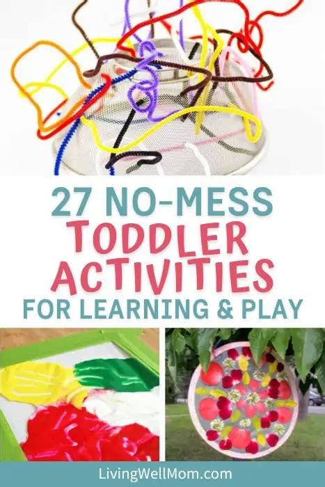 27 Fun Toddler Activities (Mess-Free!) - Living Well Mom