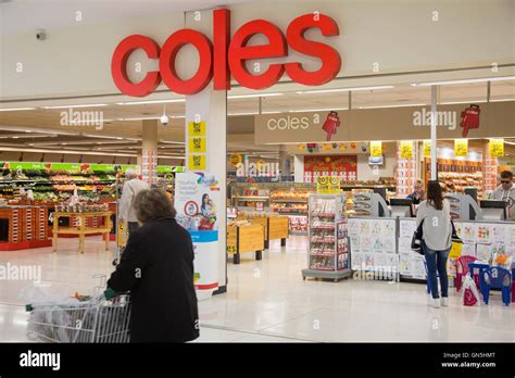 Coles Supermarket Store In North Sydneynew South Walesaustralia Stock