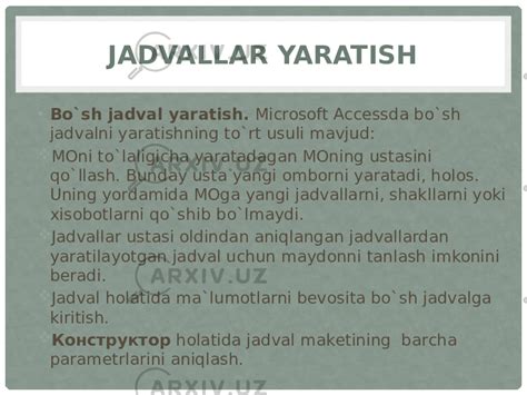 Excellda Jadvallar Shkallar So Rovlar Va Hisobot Yaratish