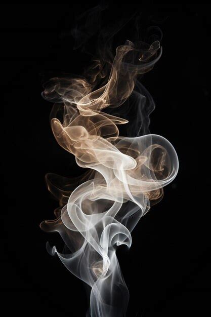 Premium Photo Smoke Bursting Out On Black Background