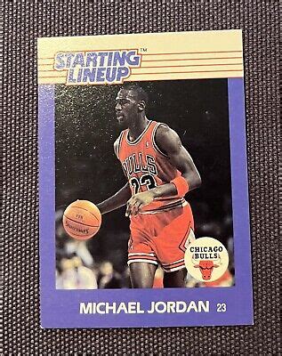 Michael Jordan Kenner Starting Lineup Card Chicago Bulls Ebay