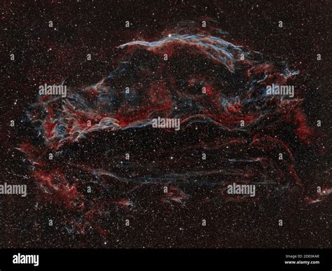 Ngc The Western Veil Nebula Stock Photo Alamy