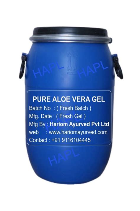 Pure Aloe Vera Gel Drum Packaging Size 50 Kg At Rs 85 Kg In Jodhpur