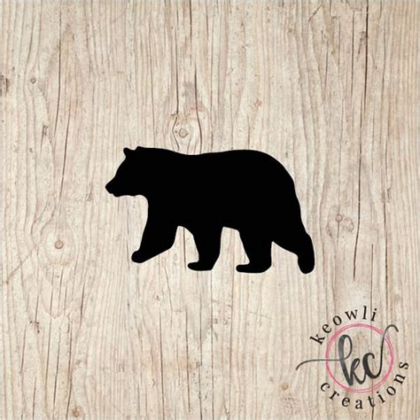 Bear Vinyl Decal Style 03 Etsy