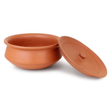 Ksi Earthenware Indian Desi Clay Curd Pot Dahi Handi