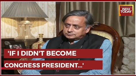 Shashi Tharoor Interview Tharoor Talks About Congress President Poll Gandhis And Opponent Kharge