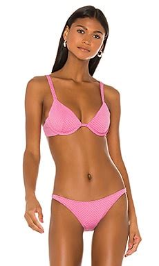 Onia Anna Bikini Top In Pink Lake REVOLVE