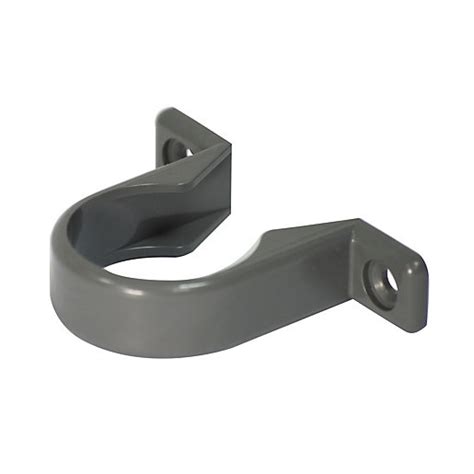 Floplast Ws34g Solvent Weld Waste Pipe Clips Grey 32mm Pack Of 3