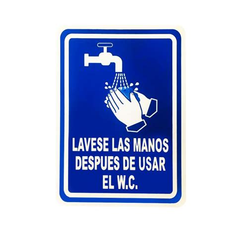 Cartel De Lavarse Las Manos