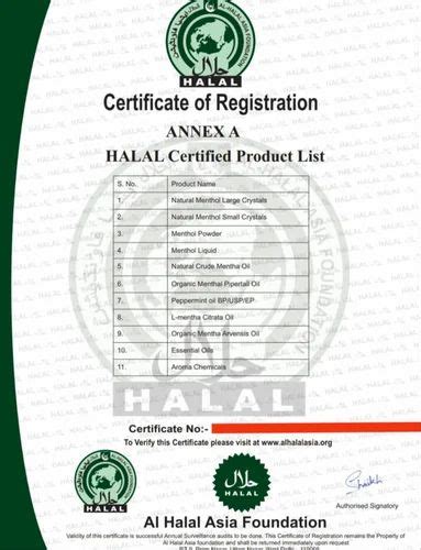 Halal Food Certification Service At Rs Certificate In Kolkata Id