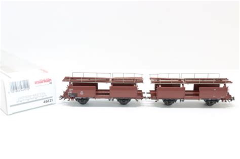 H M Rklin Db Autotransportwagen G Terwagen Boxcar Set Ac Ovp M