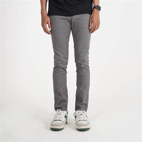 Jual Fairgoods Celana Chinos Panjang Pria Slim Fit Dark Grey Shopee