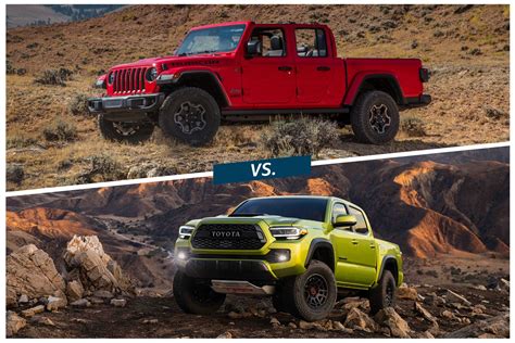 Compared Jeep Gladiator Vs Toyota Tacoma Capital One Auto Navigator