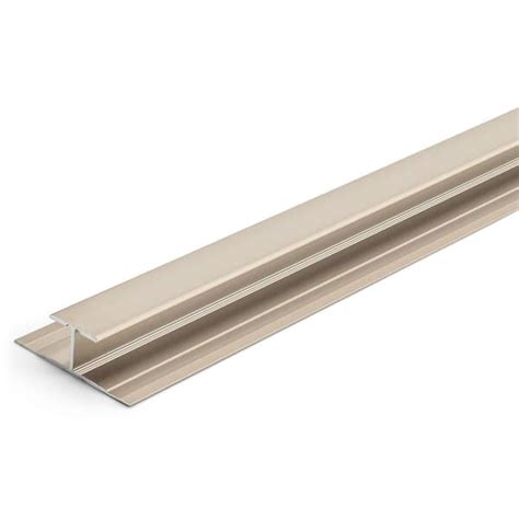 Trimmaster Satin Nickel 8mm X 84 In Aluminum T Mold Floor Transition Strip Hlvt18sn84 The