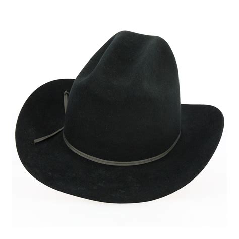 Western Hat Felt Black Hair Traclet Reference 10807 Chapellerie