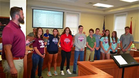 Hawkins Commission Honors Rogersville Middle School Track Team For