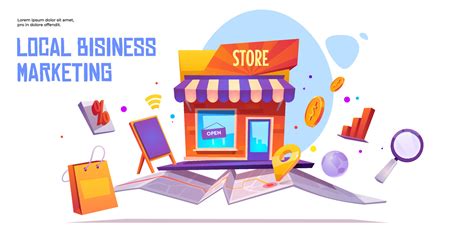 Local Business Marketing Vector Banner Template 16929202 Vector Art At