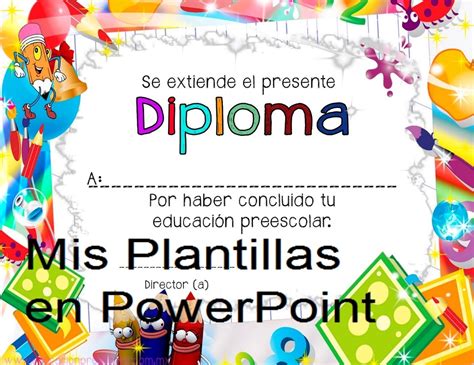 Plantilla Editable En Power Point Para Personalizar Un Diploma De