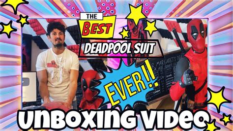 Unboxing Review Deadpool Pro Version Screen Printed Suit By Costume Replica Cave Youtube