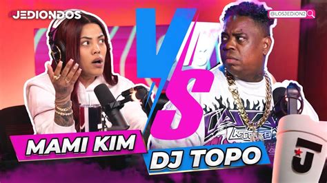 MAMI KIM SE COME CON YUCA A DJ TOPO POR LLEVARLE LA VIDA EN EL PROGRAMA