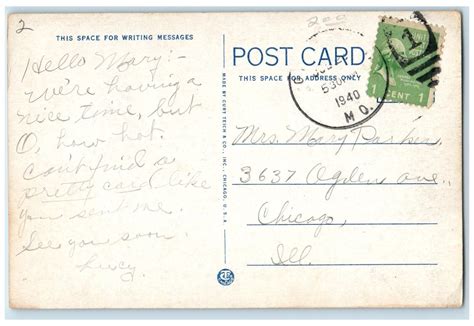 Gallatin Missouri Mo Postcard High School Exterior Building 1940