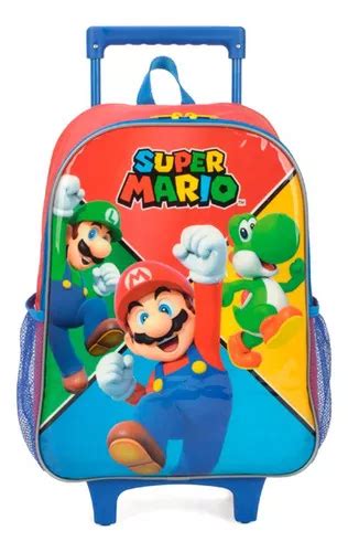 Mochila Mochila Luxcel Mochila Infantil Mochila De Rodinhas Super Mario