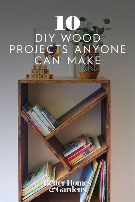 A Book Shelf With Books On Top And The Words Diy Wood Projects