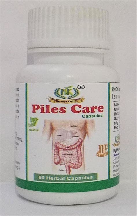 Naveenya Kaya Herbal Piles Care Capsule For Personal Grade Standard