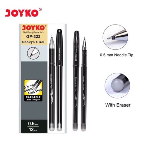 Jual Pulpen Gel Pen Joyko Shokyo Erasable Odemei Tinta Bisa Dihapus