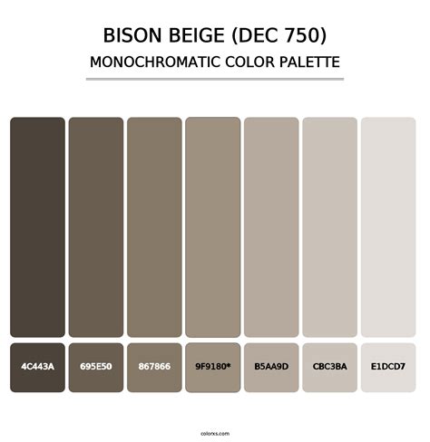 Dunn Edwards Bison Beige Dec 750 Paint Coordinating Colors And