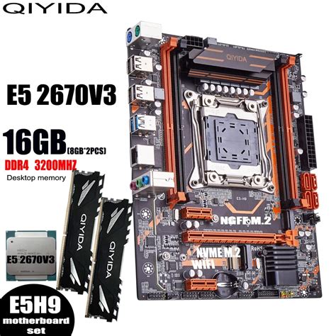 Qiyida X Motherboard Set Lga Xeon E V Kit Processor Gb