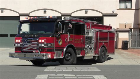 Milpitas Fire Dept Engine Responding Youtube