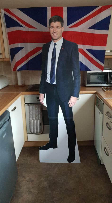 Rangers Fans Snap Up Cardboard Cutouts Of Steven Gerrard In