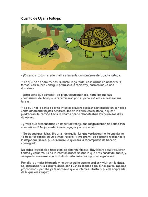 Cuento De Uga La Tortuga Pdf