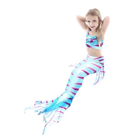 Meerjungfrau Kost M M Dchen Bikini Badeanzug Kinderkost M St Ck Set Topkostueme