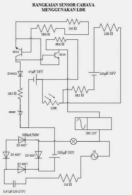 Blognya Sika Rangkaian Sensor Cahaya Menggunakan Light Dependent Resistor