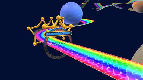 Mario Kart 8 Deluxe - 3DS Rainbow Road - Download Free 3D model by H ...