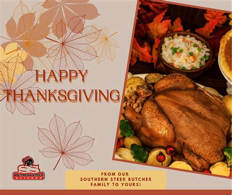 Thanksgiving Week Hours Southern Steer