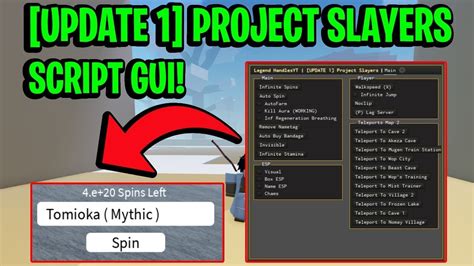 [update 1 👺🔥] Project Slayers Script Gui Hack Infinite Spins Autofarm And More Pastebin