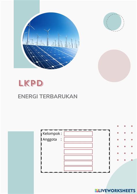 lkpd energi terbarukan   worksheets