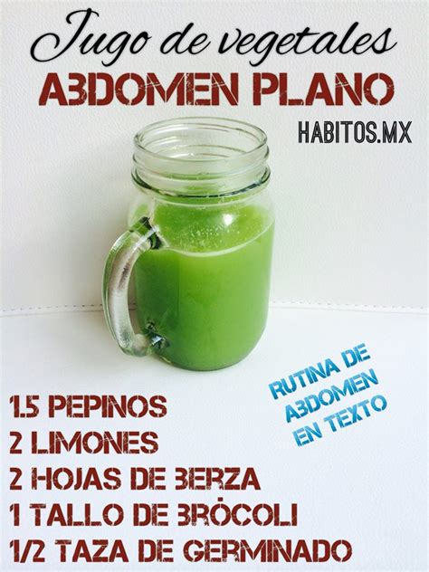 Jugo De Vegetales Abdomen Plano Hábitos Health Coaching