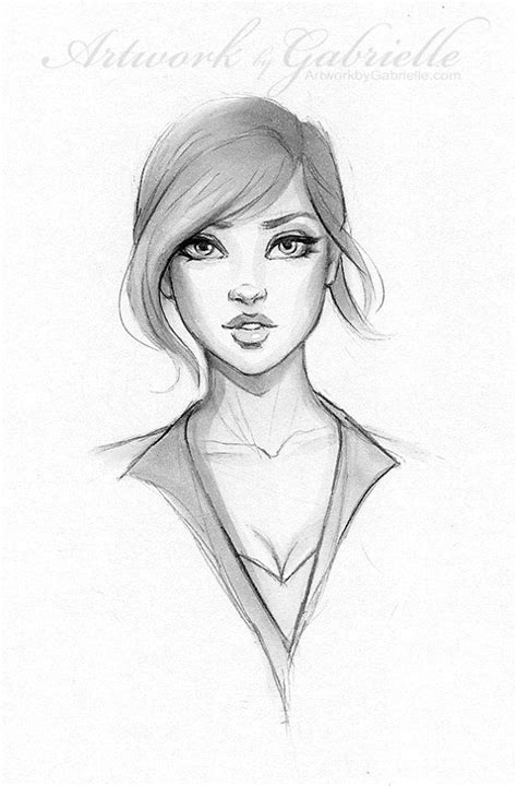 girl face pic drawing drawing skill