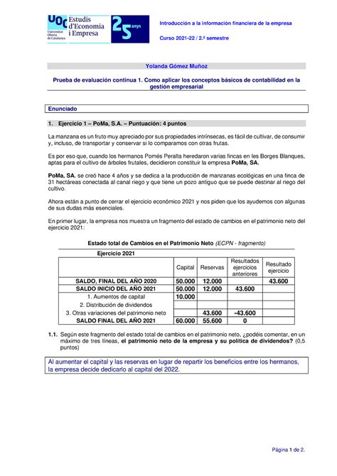 Pec Pec Castellano Introducci N A La Informaci N Financiera De