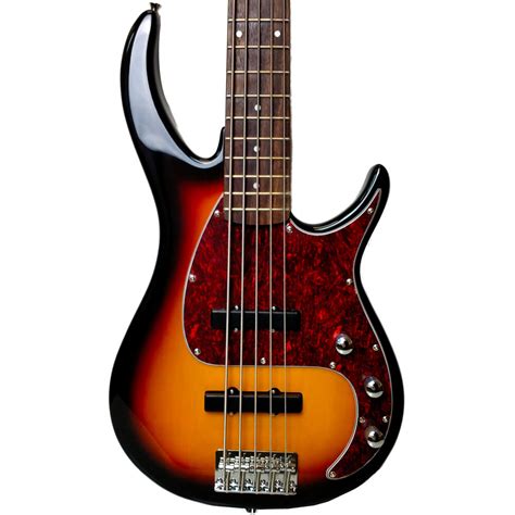 Peavey Milestone Series 5 String Bass Guitar In Sunburst