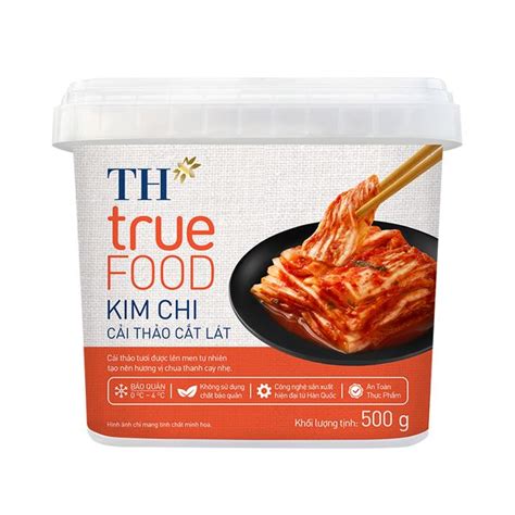 Kim chi cải thảo cắt lát TH true Food 500g TH SHOP