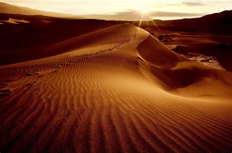 Desert Sand Dunes Dunes Sun Sky